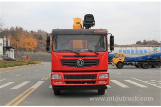 Chine Dongfeng truck with crane 10 ton,truck mounted crane manufacturer fabricant