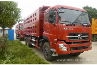 China Dump truck Dongfeng 6 x 4 kuasa kuda 280 persegi ini Cummins Buang enjin lori pembekal china pengilang