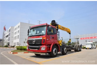 중국 FOTON의 8 × 4 트럭 장착 크레인 트럭 크레인 6t 제조업체
