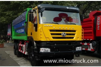 الصين 6X4 336hp شاحنة قلابة القمامة هونغ يان للبيع الصانع