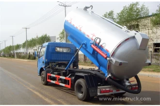 China Jiangling Motors kumbahan sedut 4 X 2 lori, pembetung vakum yang kering kenderaan trak sedut air kumbahan pengilang