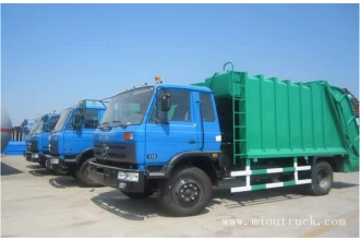 China dongfeng 4x2 170hp 7m3 compactor garbage truck manufacturer
