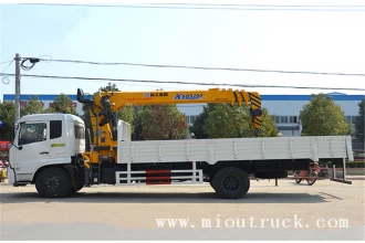 China dongfeng tianjin 4x2 8000kg lifting weight truck crane for sale manufacturer