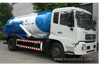 China 2016 Dongfeng 10000L vakum kumbahan pengeluar sedutan tangki trak china baru pengilang