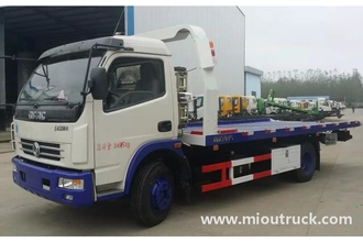 Китай Donfgeng Road recovery vehicle tow wrecker car carrier truck for sale производителя