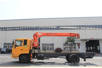 Tsina Dongfeng B07 truck-mounted crane 7 ton 4X2 straight arm in China good quality Manufacturer
