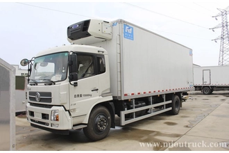 China Dongfeng Tianjin 4x2 180hp Peti sejuk Truck pengilang
