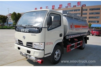 China Dongfeng tangki minyak lori, Tanker 4x2 Oil Truck, 8CBM bahan api trak tangki pengeluar china pengilang