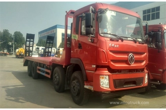 China Katil rata trak 4 × 2 katil rendah kontena lori rata rata badan lori untuk dijual pengilang