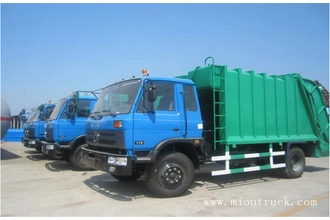 ประเทศจีน Dongfeng 4x2 170hp รถบรรทุกขยะอัด 7M3 ผู้ผลิต