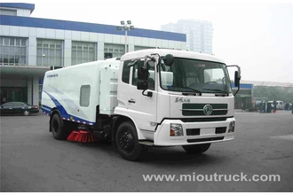 China dongfeng 4x2 jalan trak menyapu, penyapu lebuh raya, china jalan penyapu pengeluar pengilang