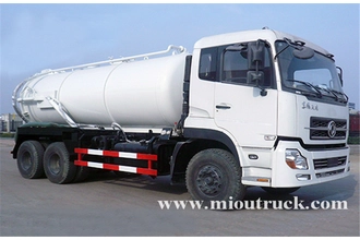 China Dongfeng kinland 6x4 rígido tipo 16 m ³ volume capacidade de esgoto sucção caminhão à venda fabricante