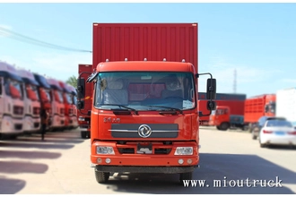 中国 东风天锦 160hp 4 * 2 7 米 6 吨排半厢式运输车 制造商
