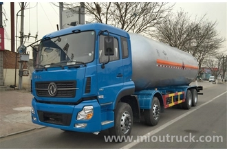 China Dongfeng Tianlong 292hp 8x4 trak pengangkutan LPG pengilang