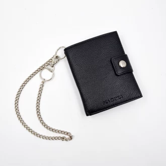 중국 검은 색 이중 지갑-맨 지갑 -Chian 가죽 지갑 제조업체