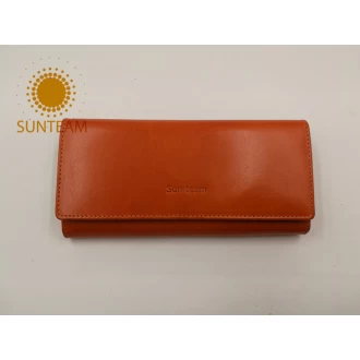 China Fashion leather wallet manufacturer, Genuine leather Women wallet supplier,Bangladesh  leather lady wallet manufacturer