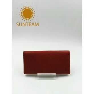 China Fashion woman long style wallet Amazon suplier; Chinese genuine leather goods distributor; Bangladesh high quality leather wallet factory manufacturer