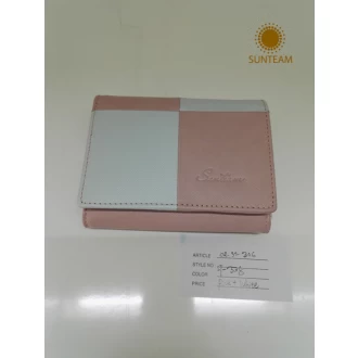 China OEM Genuine Leather Woman Wallet from Bangladesh Factory and Tannery manufacturer