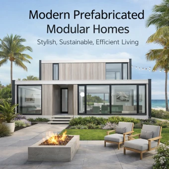 porcelana Contenedor de paneles de 3 dormitorios | Pequeña Casa Prefabricada Moderna en Venta fabricante