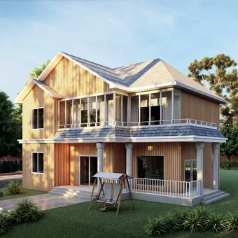 porcelana Villas prefabricadas Proveedor de lujo China, Estructura de acero prefabricada a la venta fabricante