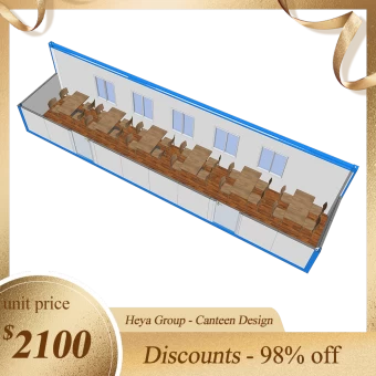 الصين تصميم المقصف - حاوية وحدات المنازل الجاهزة المضادة للإعصار الصانع