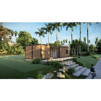Tsina Mababang Gastos Flat Pack Prefab Building Quick Build Modular Home-1x01 Manufacturer