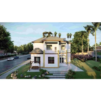 China Luxury High Quality Prefab Light Steel Housing Villa  -QB13 manufacturer
