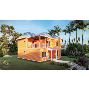 China Luxury Steel Frame Pre Engineered Light Steel House Building -QB22 manufacturer