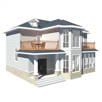 porcelana Villa de lujo- (Heya-QB34) Hermosos villas de acero Montaje de alta calidad Estructura de acero prefabricada Casa en venta suministrada por prefabricados Finca fabricante