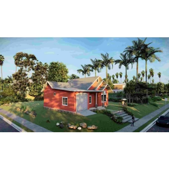 porcelana Villa de lujo - (QB07) Heya Costos de construcción de casas prefabricadas Edificios de acero prefabricados Proyecto de Polonia fabricante