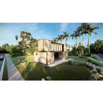 Tsina Prefab bumuo ng maliit na modernong bakal istraktura lalagyan bahay ng mga bahay ng kargamento -2x06 Manufacturer