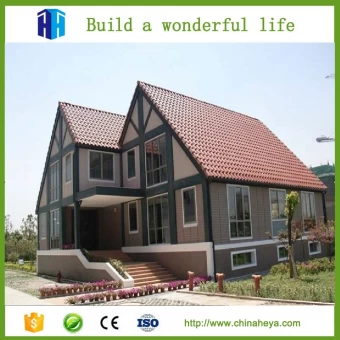 porcelana nuevas ideas de productos en moderno edificio prefabricado listo estructura de acero ligero casa villa decoración del hogar fabricante