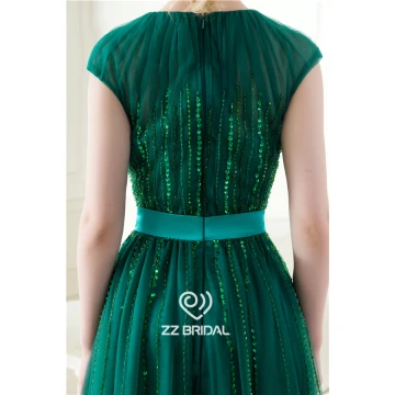 dark green evening gown, sequined evening gown, long evening gown