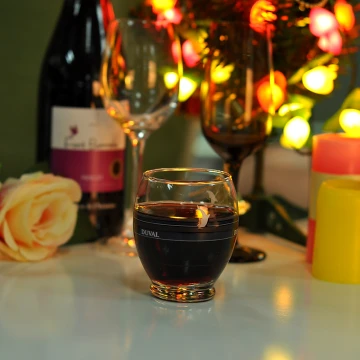 Renchey Demi-Verre à Vin Rouge 140 Ml Cristal – Design Original Et Élégant Pour Moments Uniques
