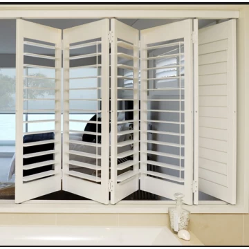 Black Wood Bi Fold Interior Window Shutters Door - China Basswood