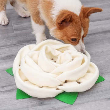 DIY Connectable Candy Colors Jelly Pet Snuffle Mat Water Resistant Slow  Eatting Training Dog Bowl Mat Pad