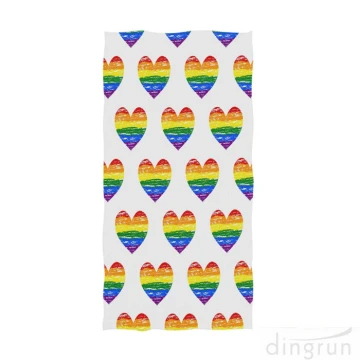WowPrint Rainbow Gay Pride Serviette à séchage Rapide pour Le Sport, Le Yoga, la Plage, la randonnée, la Natation, la Douche, Les Voyages, 76 x 38 cm