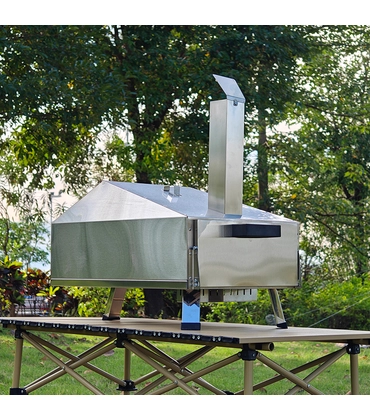 Chine Pizza en acier inoxydable Portable Pizza Pizza Four pour les pique-niques de camping fabricant