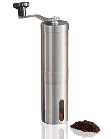 China Manual Burr Brushed Coffee Grinder manufacturer