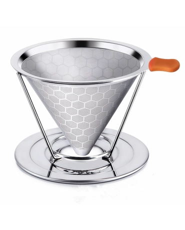 China Stainless Steel Coffee Filter Reusable Pour Over Coffee Filter manufacturer