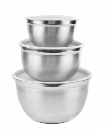 Chine Stainless Steel Mixing Bowls with Lids Set of 3 fabricant