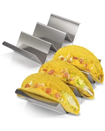 Chine Acier inoxydable lave-vaisselle et gril taco tortilla plateau support de support de camion support en gros ensemble fabricant