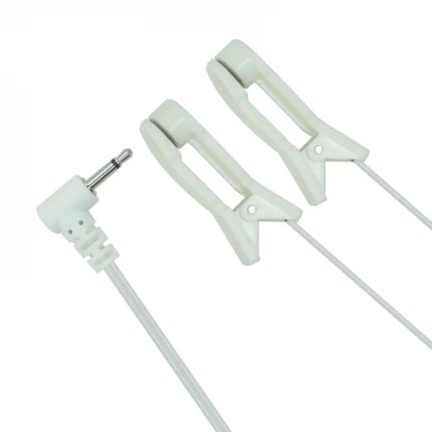 Cavo a orecchio per clip a doppio clip a doppio clip audio da 2,5 mm Filo di piombo elettrodo riutilizzabile per dispositivi di salute medica | China Dongguan Manufactrure