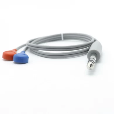 맞춤형 6.35mm 오디오 남성 플러그 듀얼 3.5mm 암 스냅 커넥터 케이블 2 개 리드 | 공인 의료 제조업체