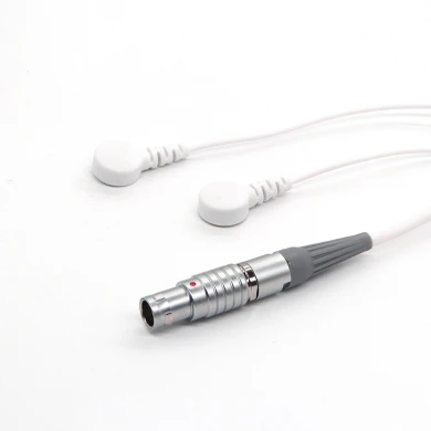M12 M16 4 Pin Male Connector to Dual 4.0mm Magnetic Female Snap Lead Wire Cable for ECG | ISO13485 manufacturer Dongguan
