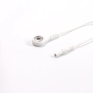 2.0mm Female Electrode Pin to 4.0mm Female Snap Lead Wire for TENS EMS Devices | TENS EMS Lead Wire Manufacturer
