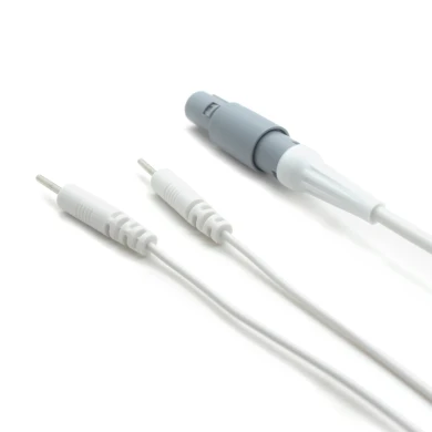 Customized 2 Pin Lemo Plug to 2.0mm Electrode pin Cable with 2 Lead Wires | Dongguan ISO13485 Medical Cable Manufacturer