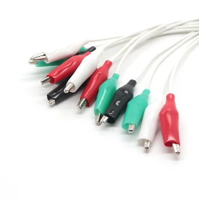 Customized USB Type-C to 4 Leads Crocodile Clip Cable | Dongguan Crocodile Cable Manufacturer