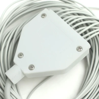 Customized Type-C Plug to SR Splitter to 10 Leads 4.0mm Female Snap Electrode Cable | Dongguan Medical Cable Manufacturer
