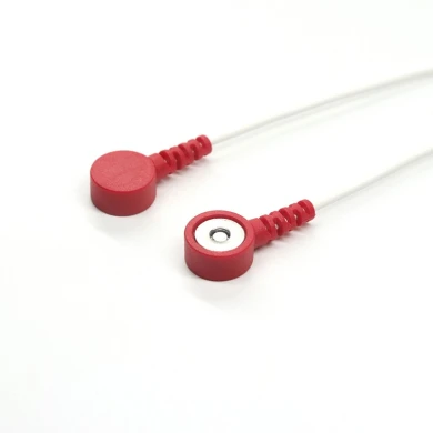 Customized Micro Male Plug To 3.5mm Magnetic Female Electrode Snap Cable | Durable ECG/EKG Medical Cable Supplier from Dongguan